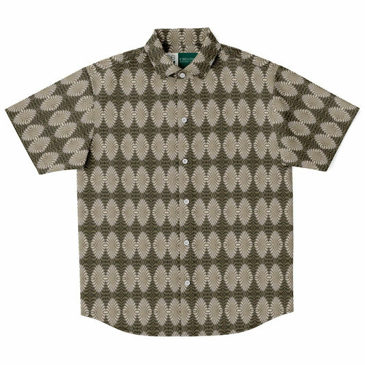 Short Sleeve Button Down Shirt (Hypno L)