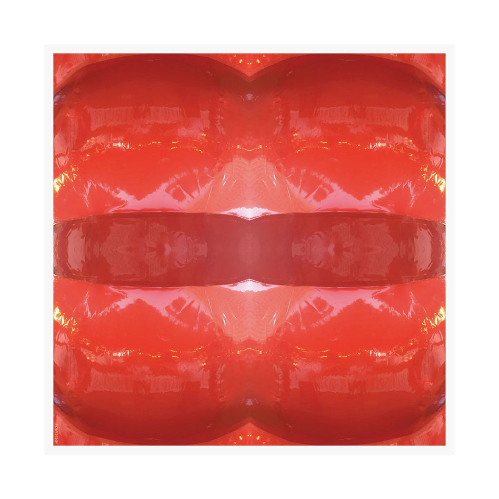 Abstract Art Matte Poster - "Kiss"