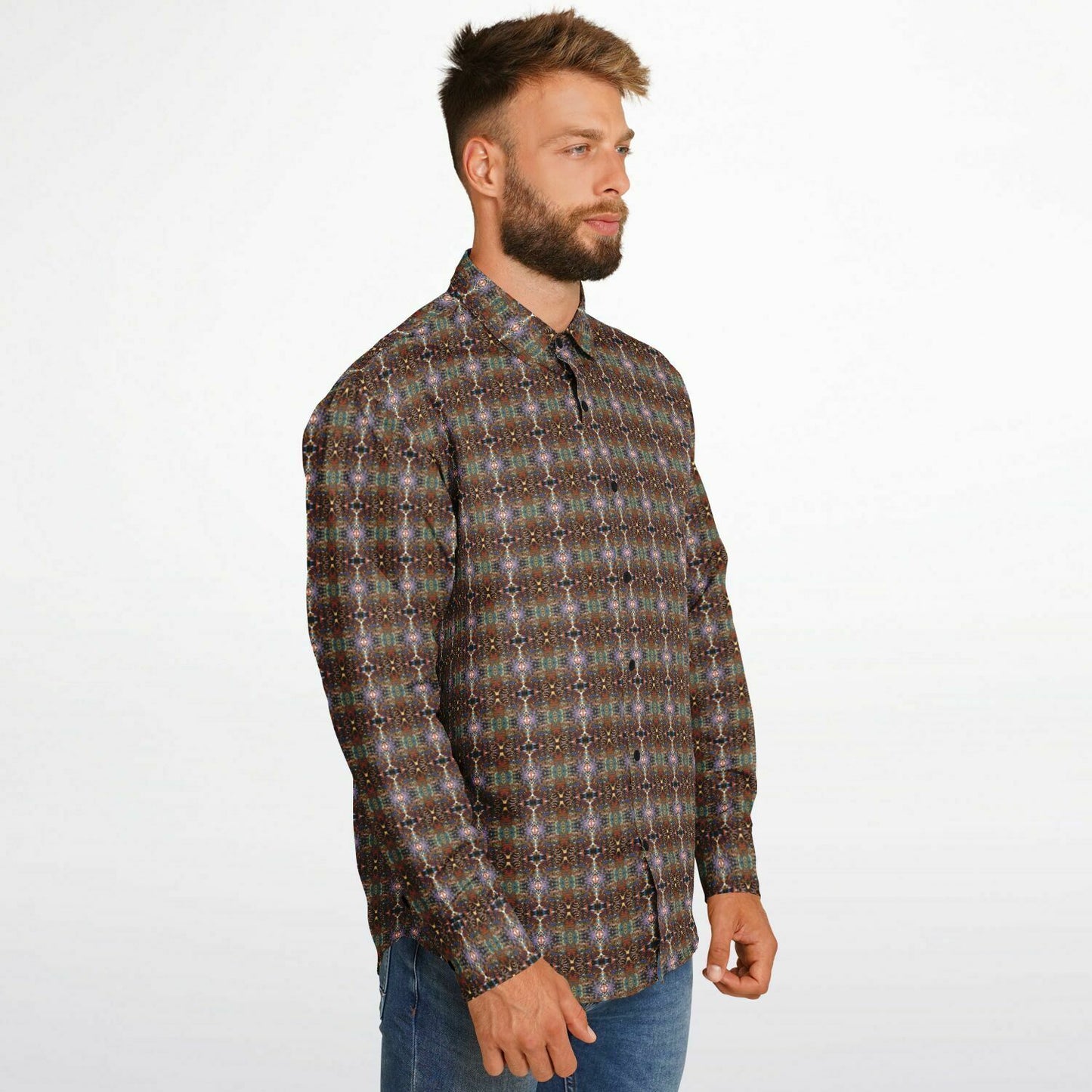 Long Sleeve Button Down Shirt (Woodstock No. 1)