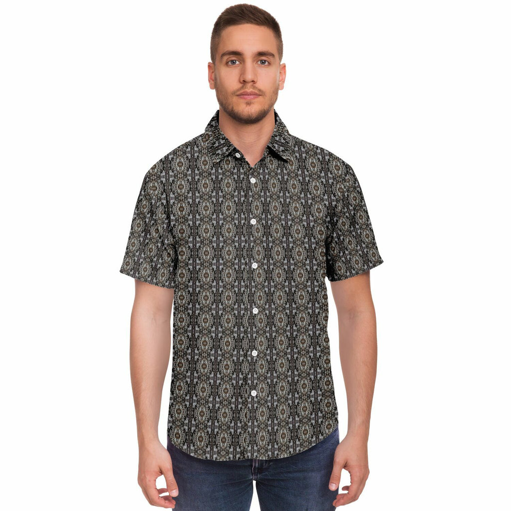 Short Sleeve Button Down Shirt (Shrine)