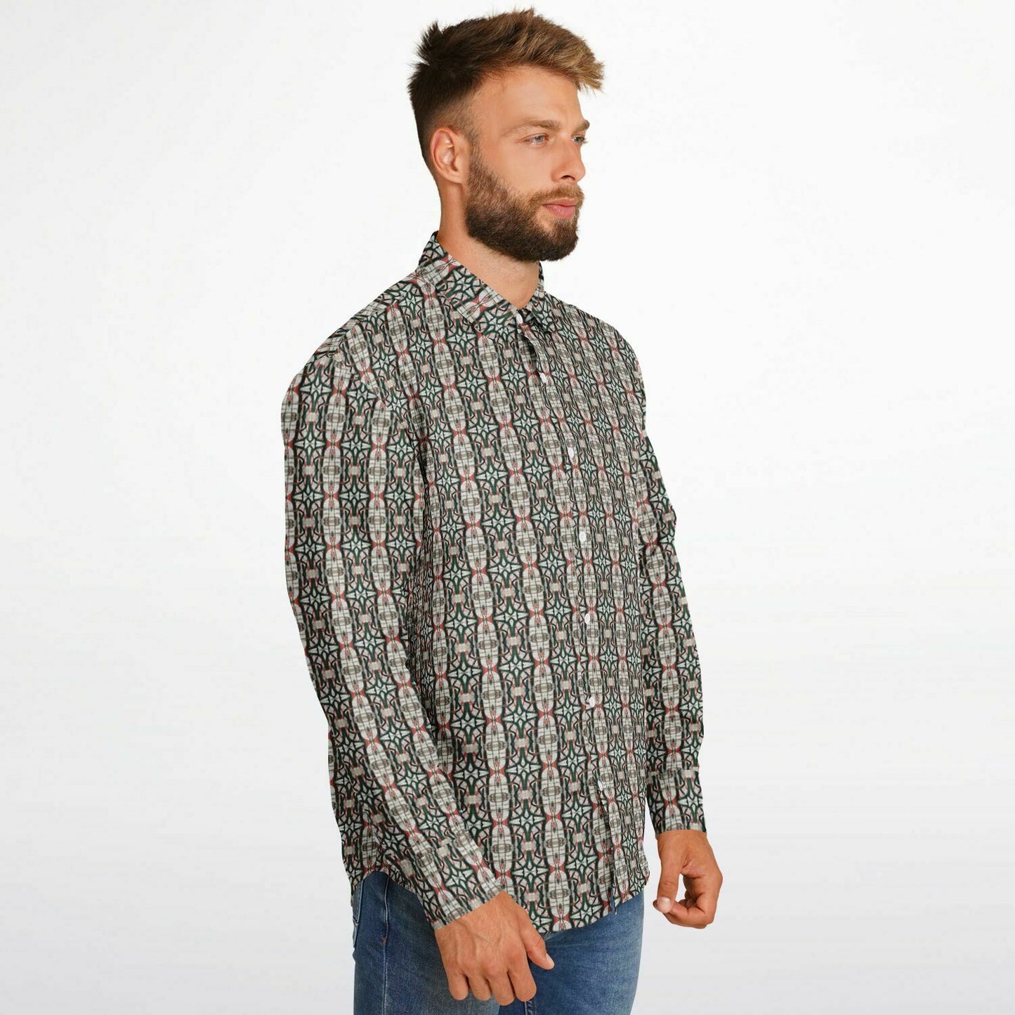 Long Sleeve Button Down Shirt (The Wall)