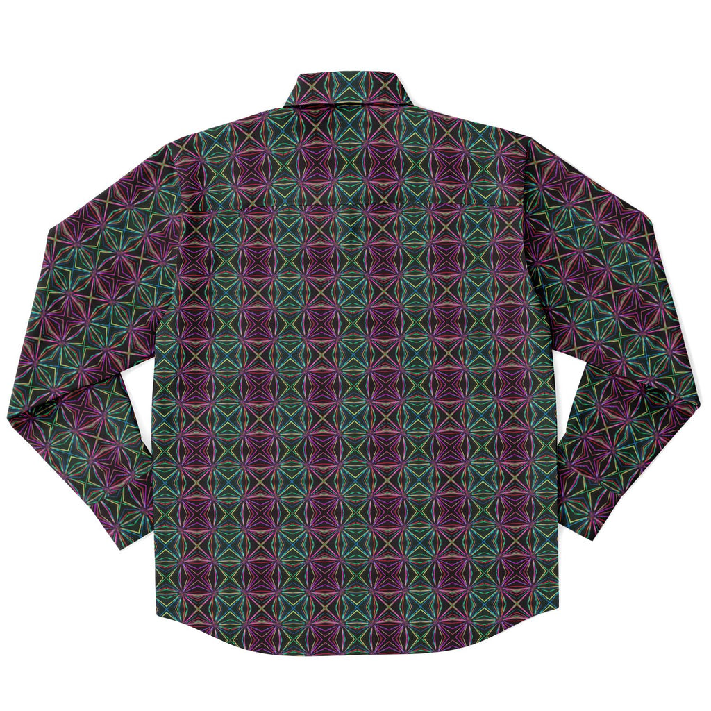 Long Sleeve Button Down Shirt (Neuron Dance)