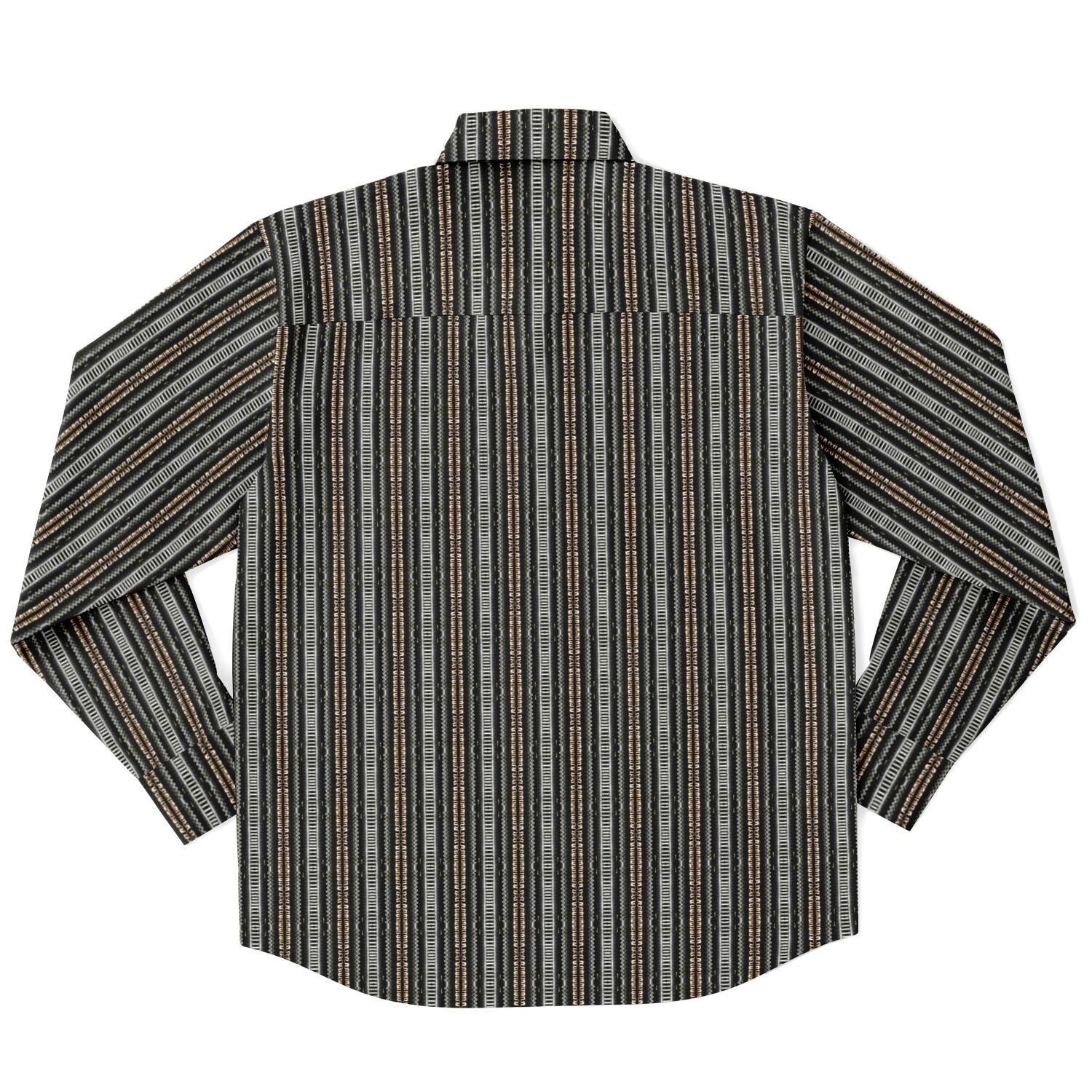 Long Sleeve Button Down Shirt (Black & Tan No. 1)