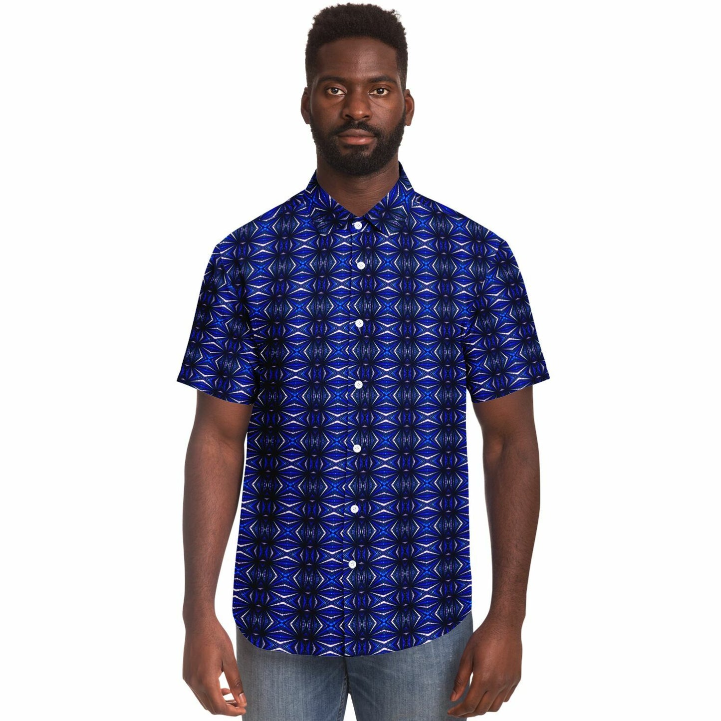 Short Sleeve Button Down Shirt (Casablanca)