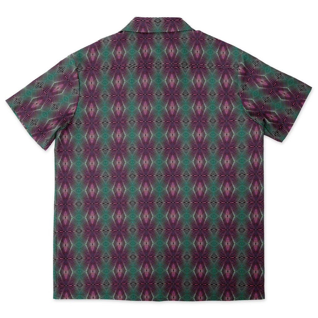Spread Collar Short Sleeve Button-Down Shirt (Cosmic Echo)