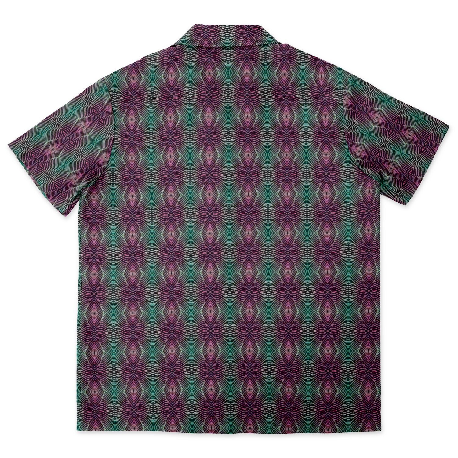 Spread Collar Short Sleeve Button-Down Shirt (Cosmic Echo)