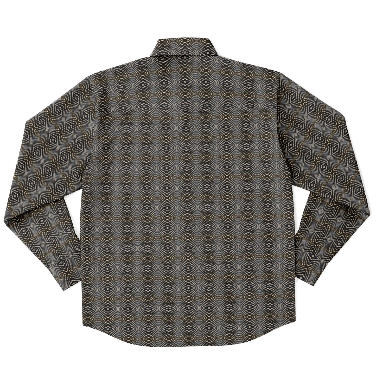 Long Sleeve Button Down Shirt  (Tetris)