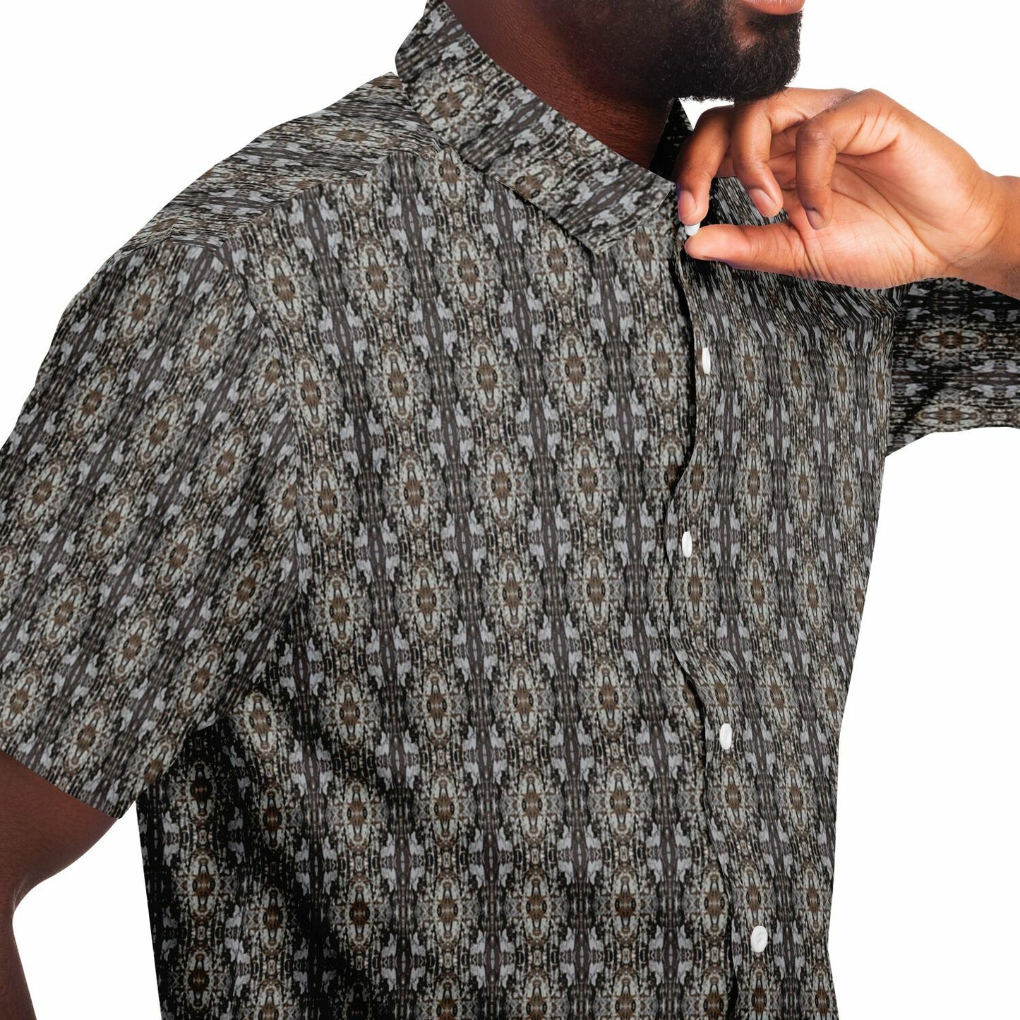 Short Sleeve Button Down Shirt (Shrine)