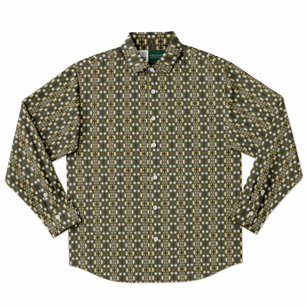 Long Sleeve Button Down Shirt (Yellow Accordion)