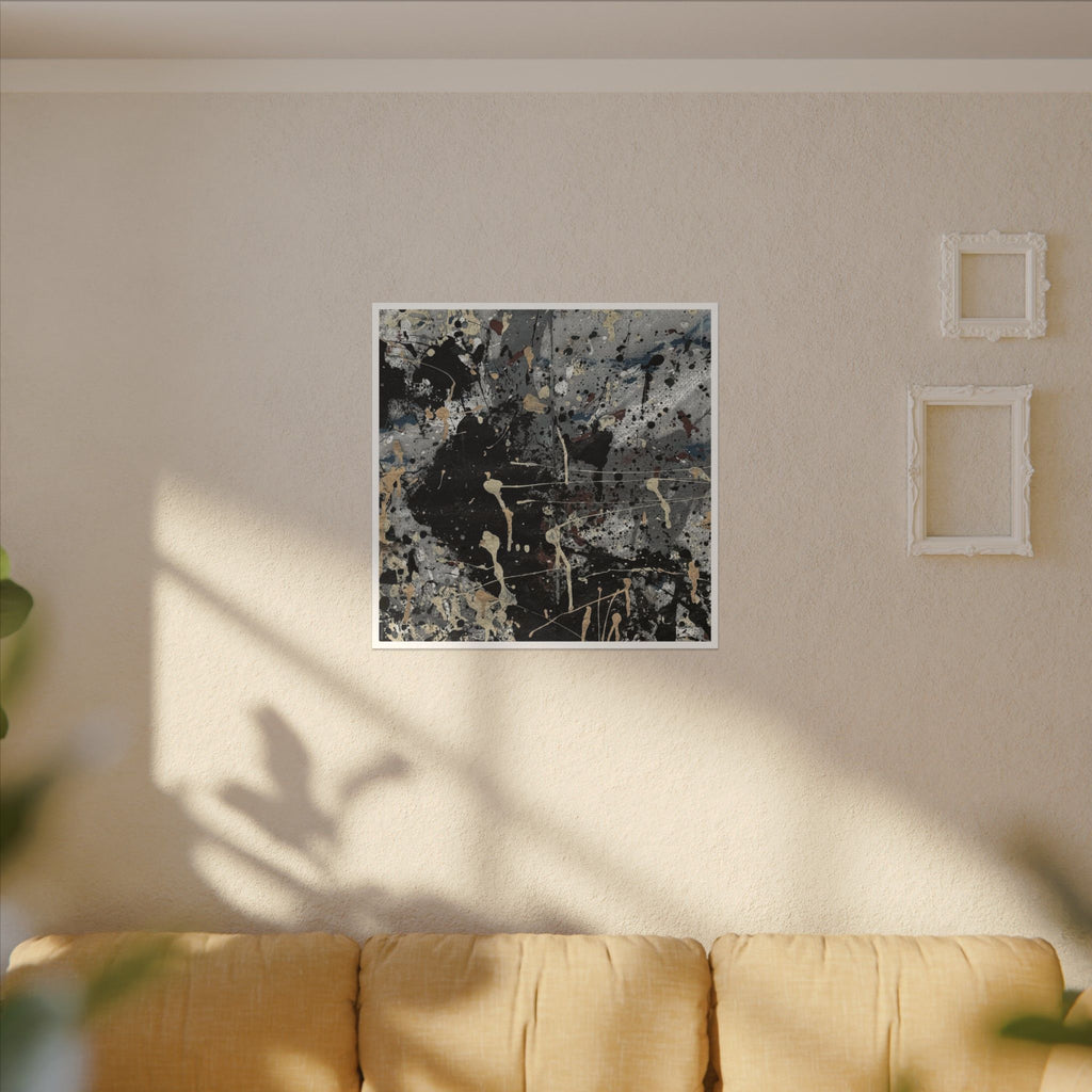 Abstract Art Canvas - "The Monsters Come at Night"