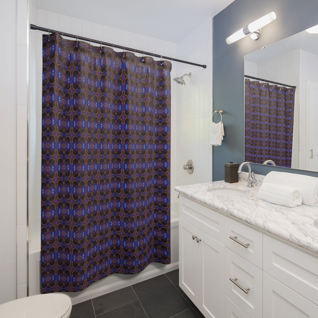 Shower Curtain (Cobalt Bubble)