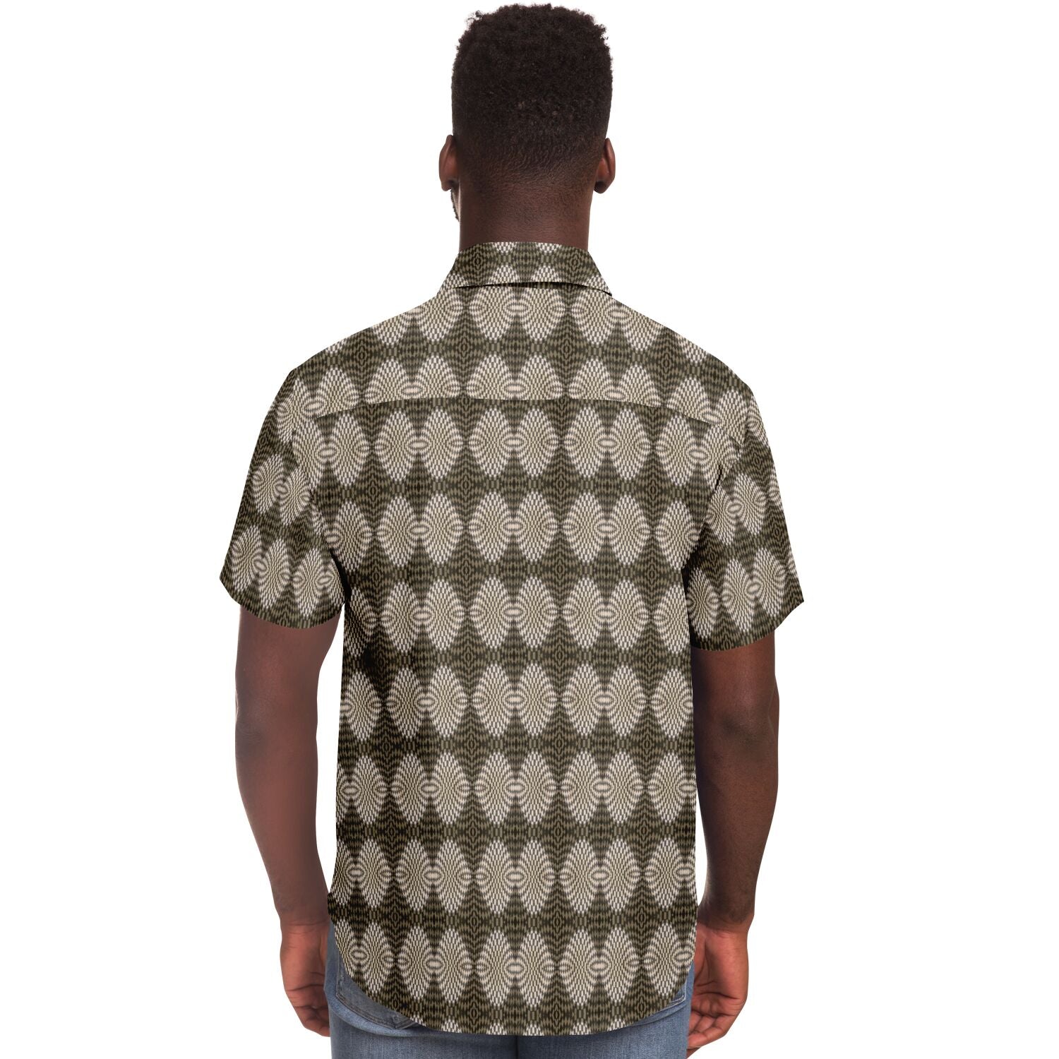 Short Sleeve Button Down Shirt (Hypno L)