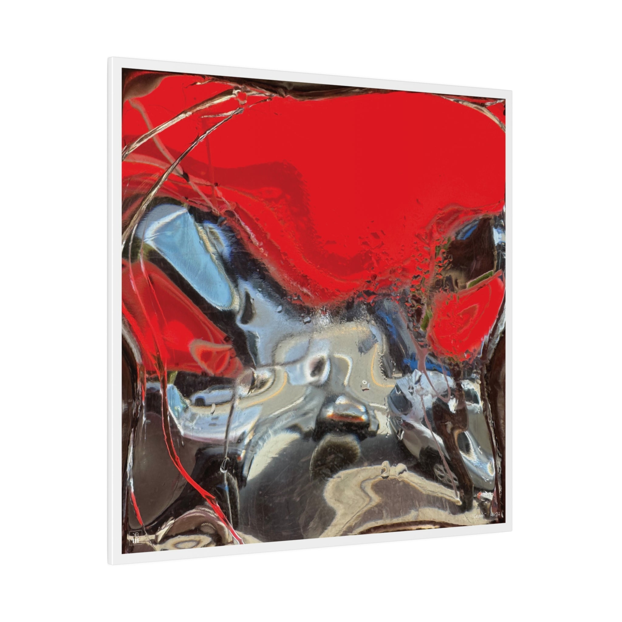 "Crash" 36 Matte Canvas, Stretched, 0.75"