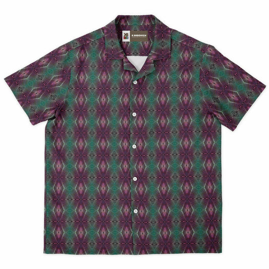 Spread Collar Short Sleeve Button-Down Shirt (Cosmic Echo)