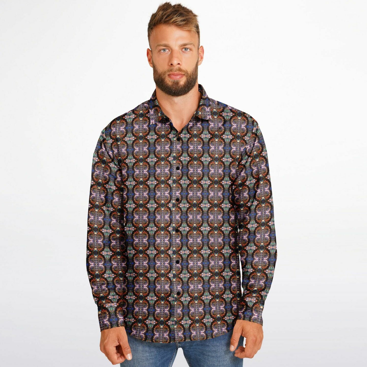 Long Sleeve Button Down Shirt (Woodstock No. 2)