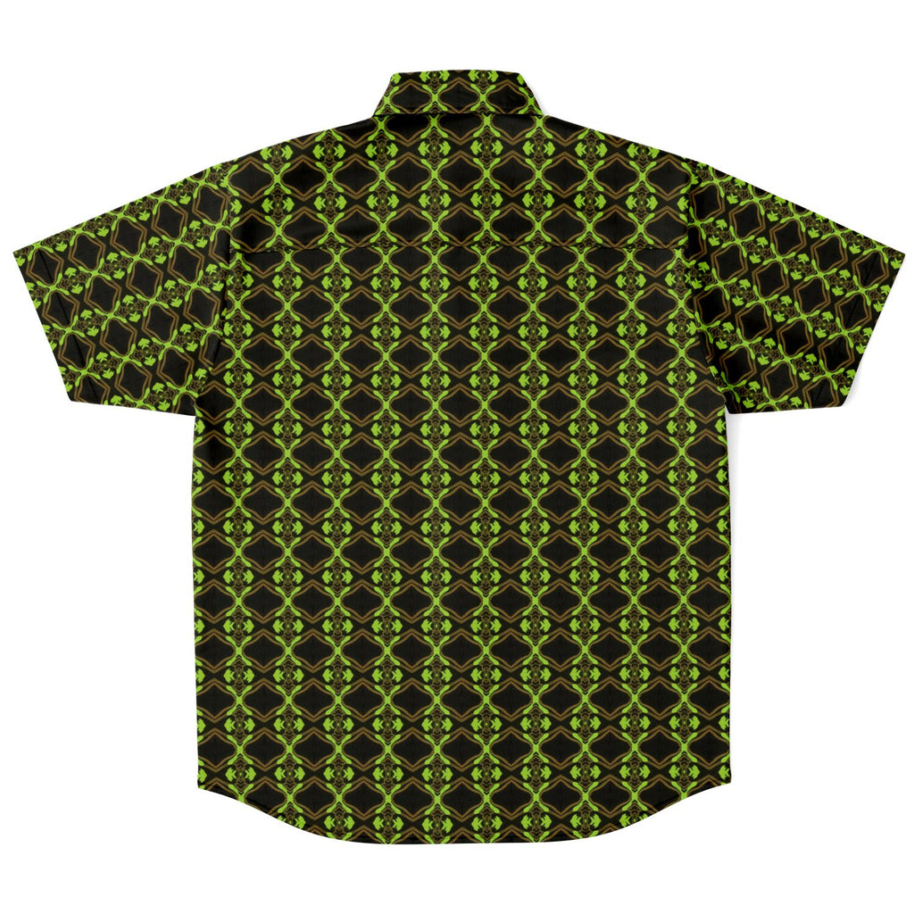 Short Sleeve Button Down Shirt (Neon Trees No. 1)