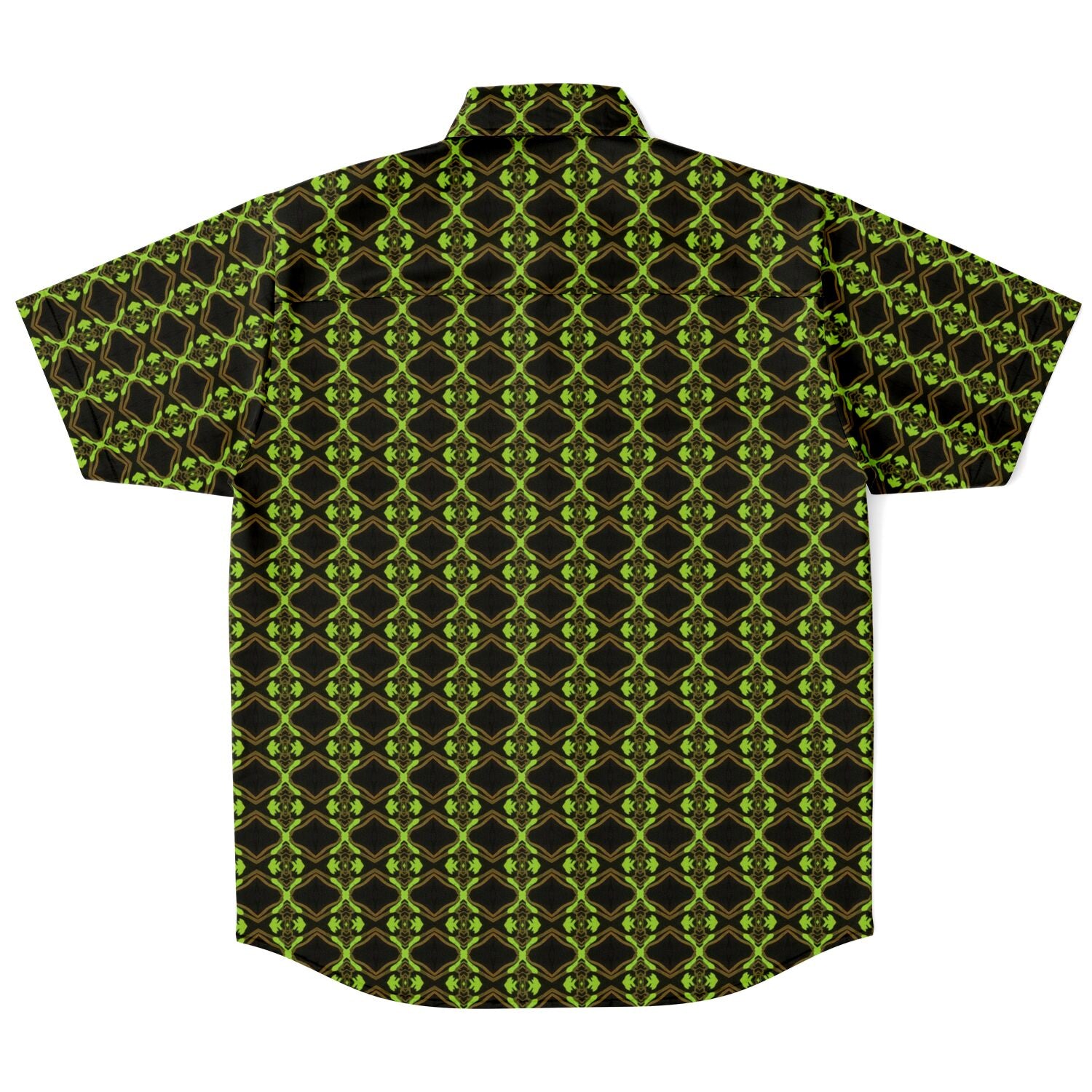 Short Sleeve Button Down Shirt (Neon Trees No. 1)