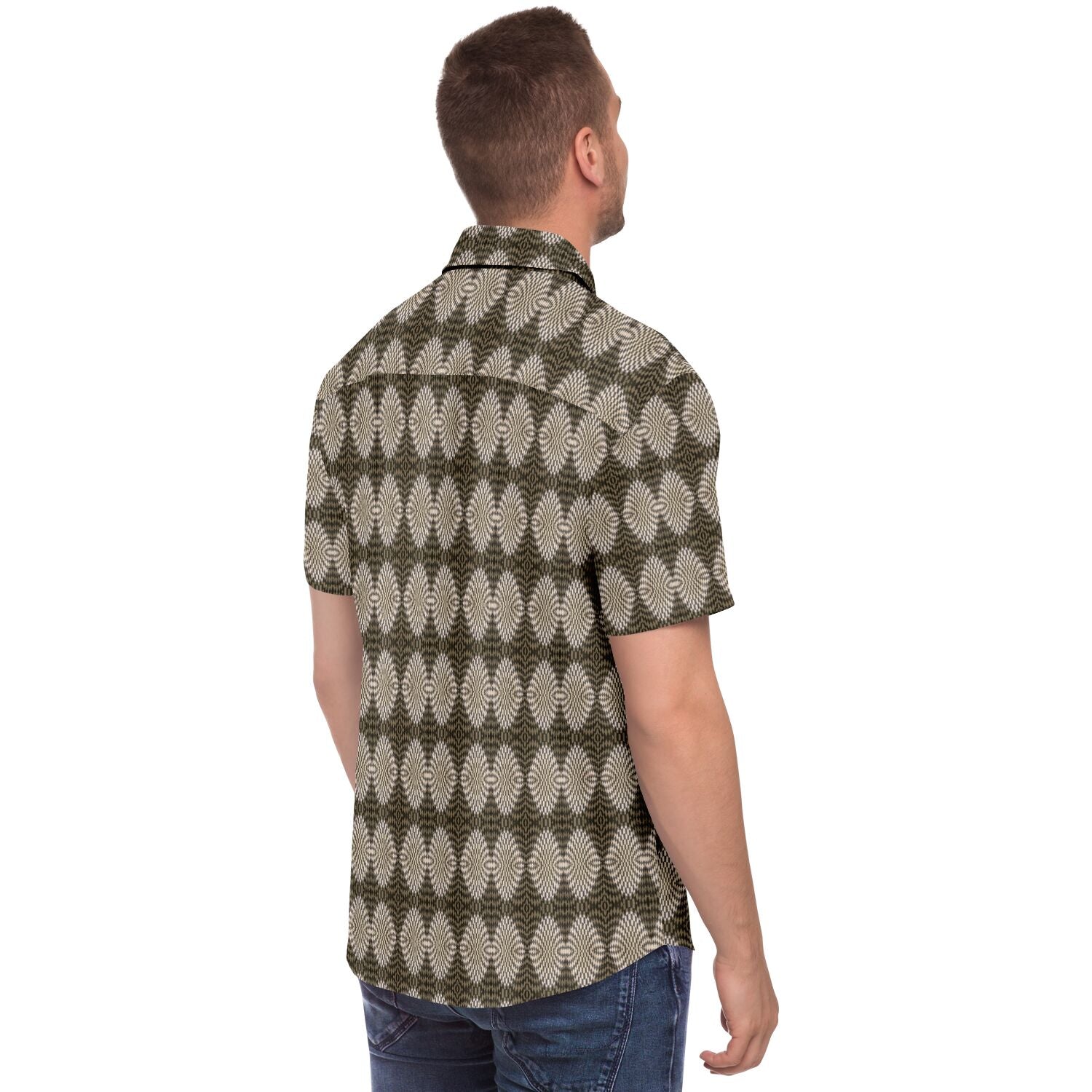 Short Sleeve Button Down Shirt (Hypno L)