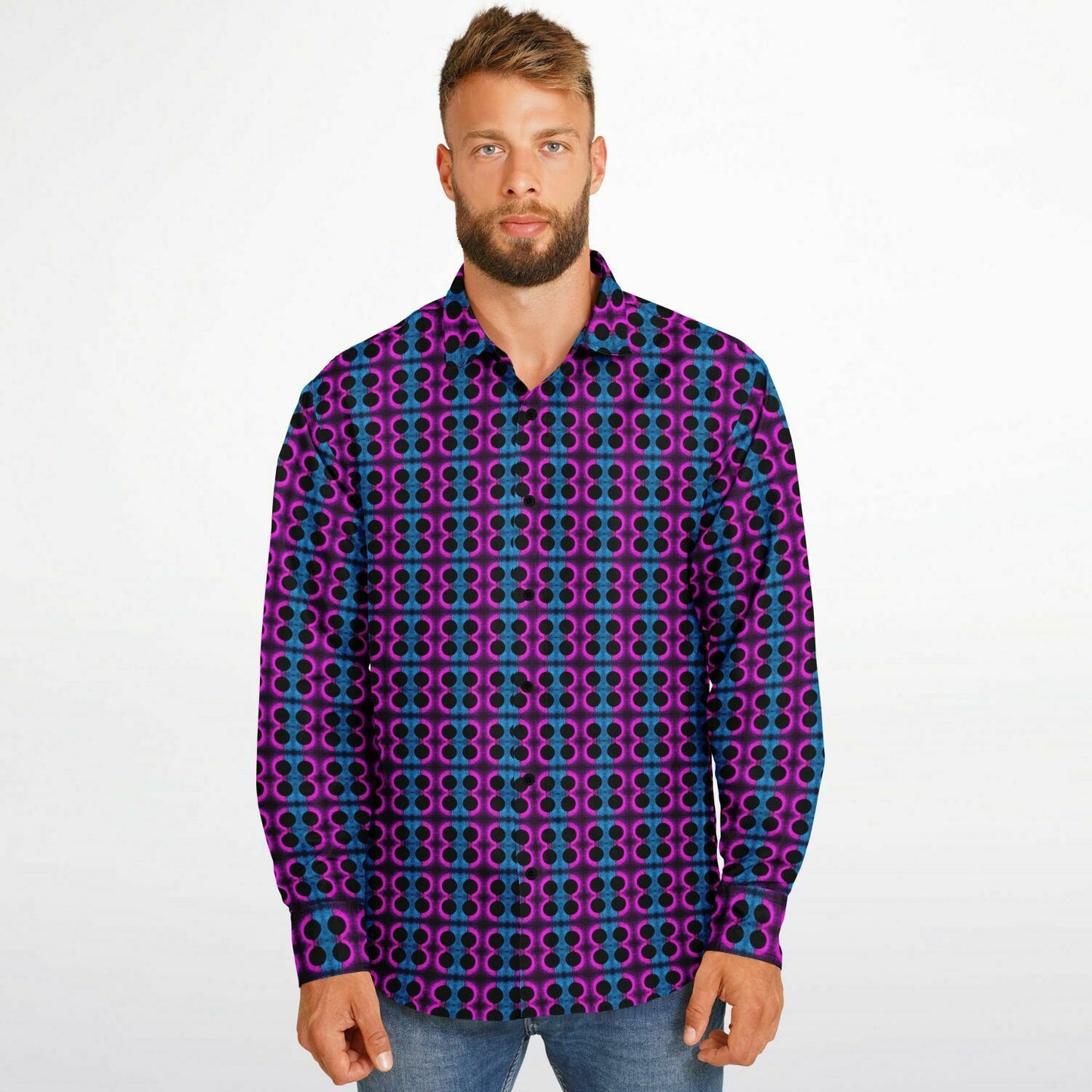 Long Sleeve Button Down Shirt (Eclipse)