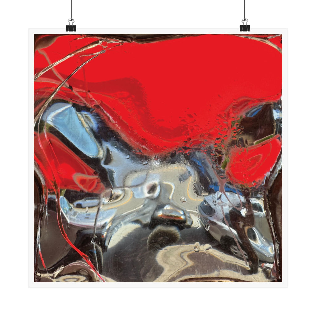 Abstract Art Matte Poster - "Crash"