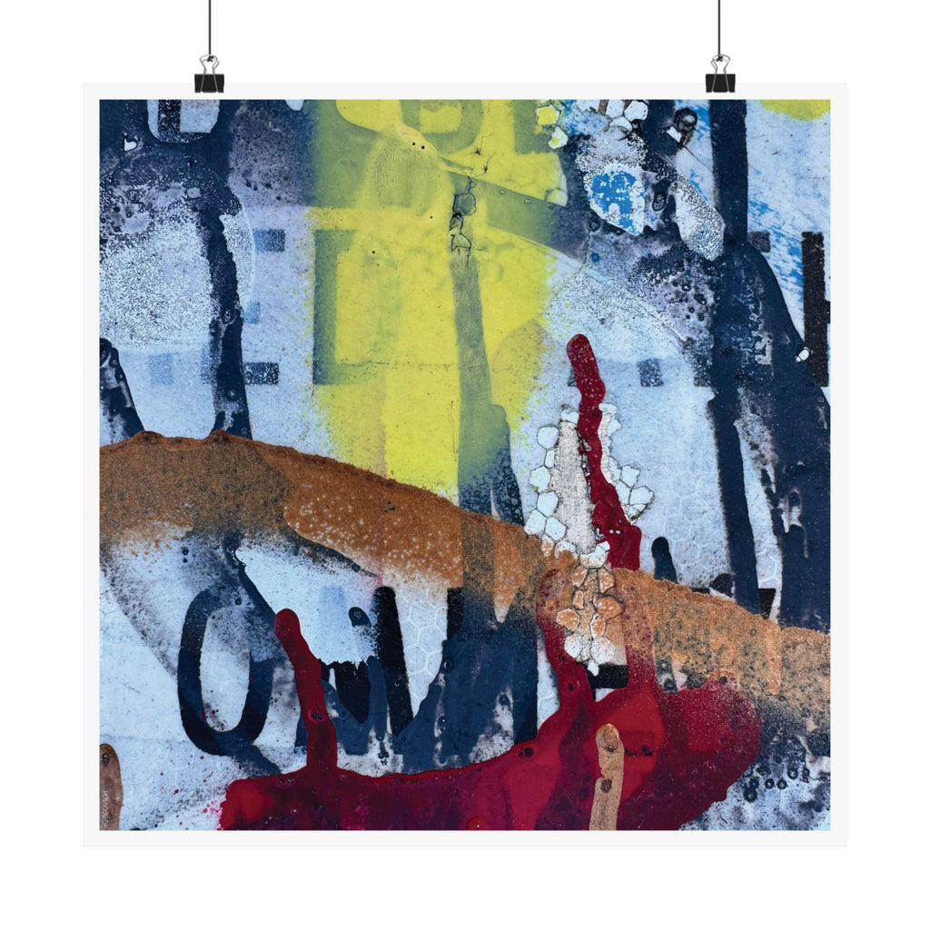 Abstract Art Matte Poster - "No More Words"