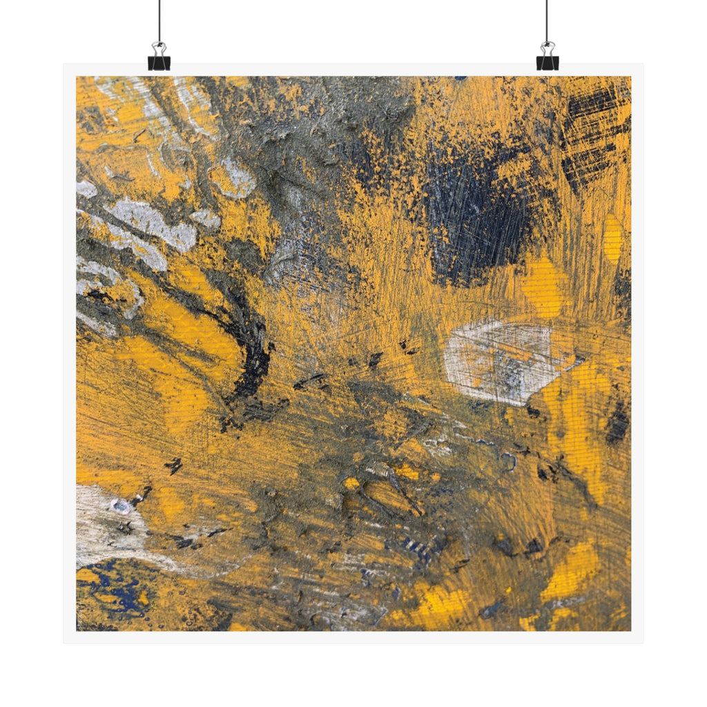 Abstract Art Matte Poster - "Bumble"