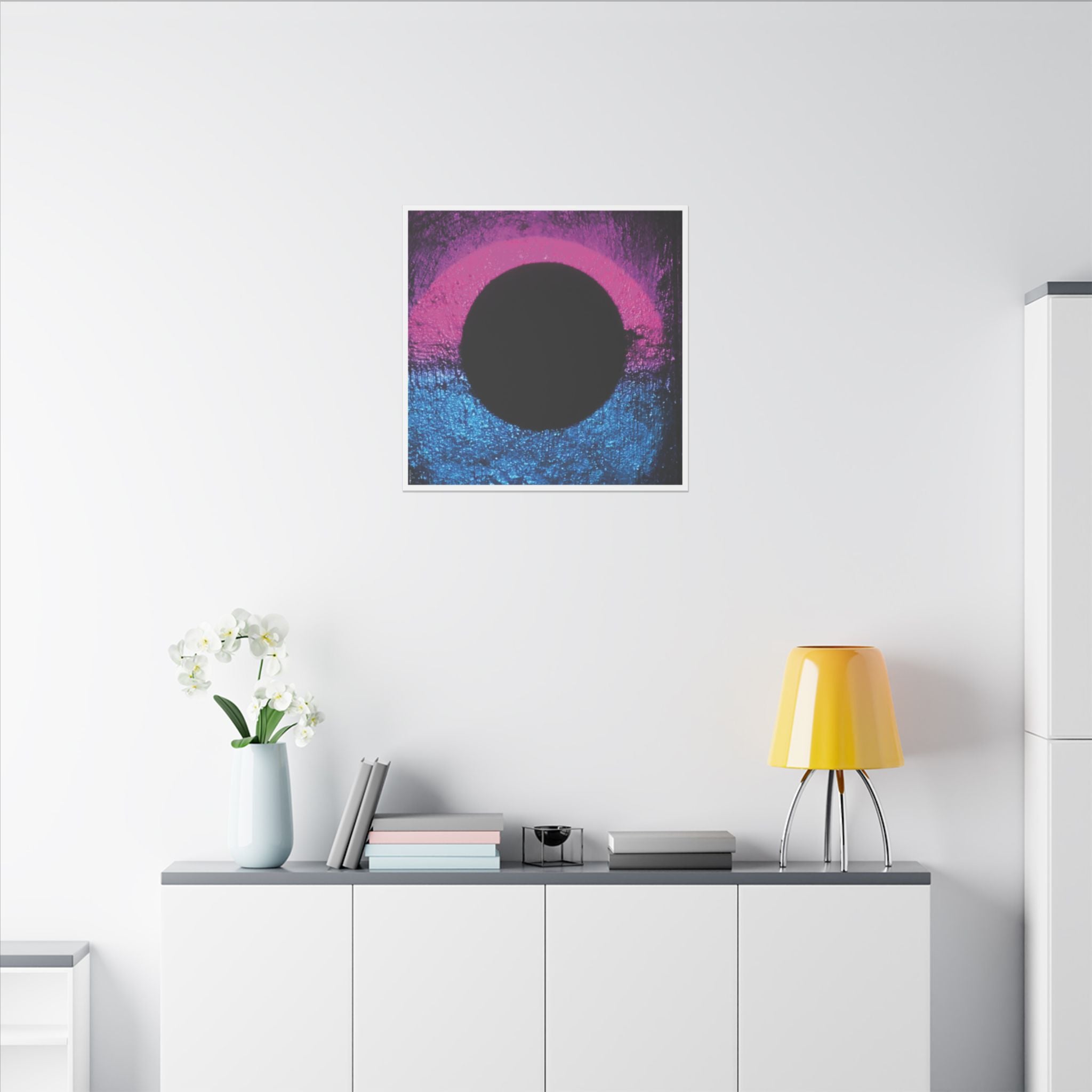 Abstract Art Canvas - "Eclipsed"
