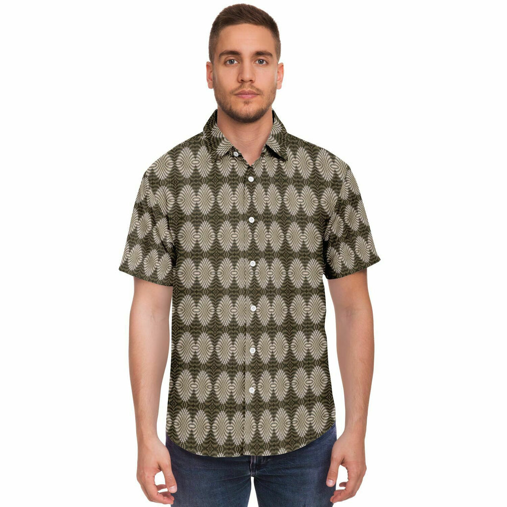 Short Sleeve Button Down Shirt (Hypno L)
