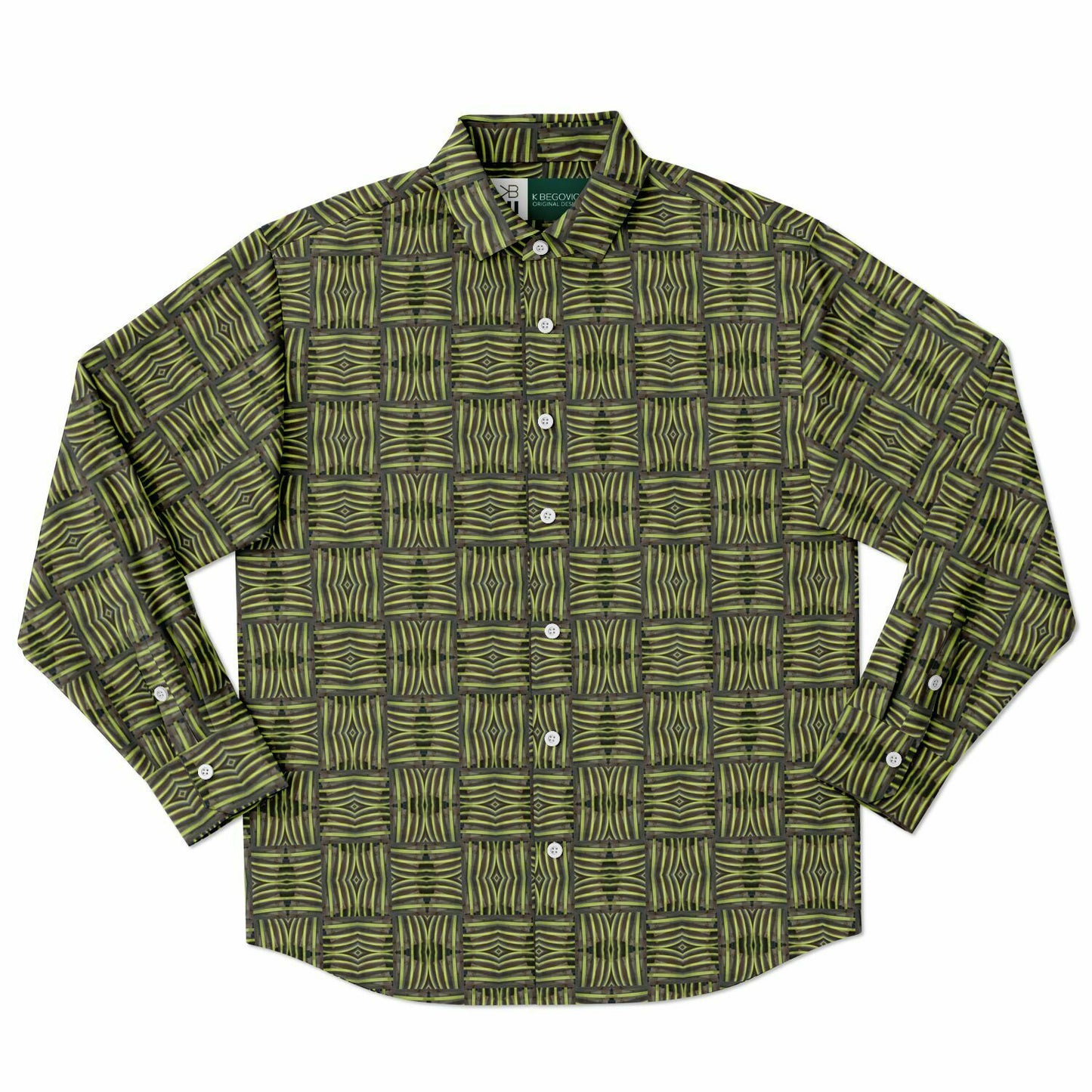 Long Sleeve Button Down Shirt (Teeth No. 4)