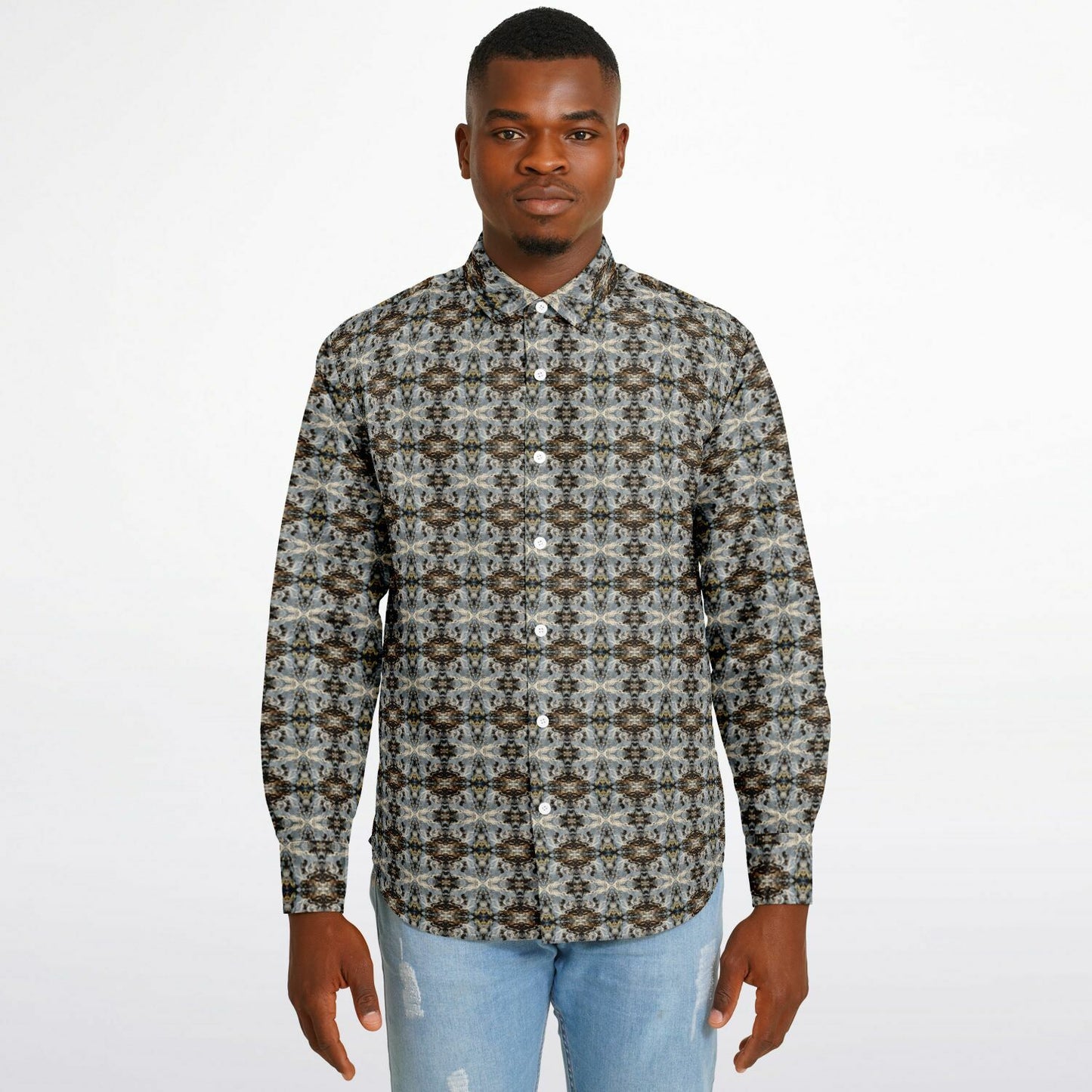 Long Sleeve Button Down Shirt (Moth)