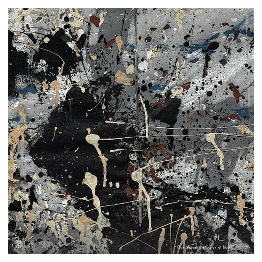 Abstract Art Canvas - "The Monsters Come at Night"