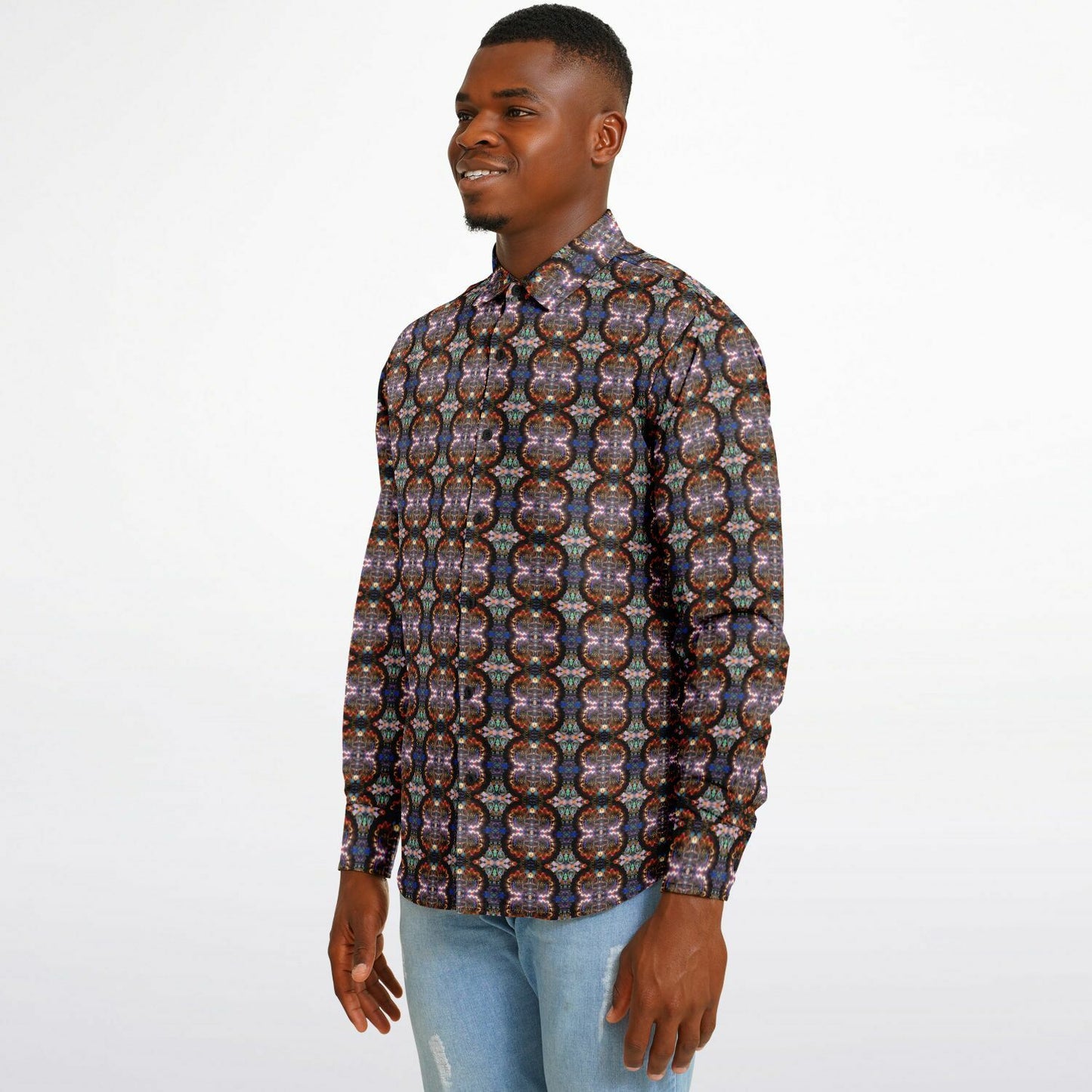 Long Sleeve Button Down Shirt (Woodstock No. 2)