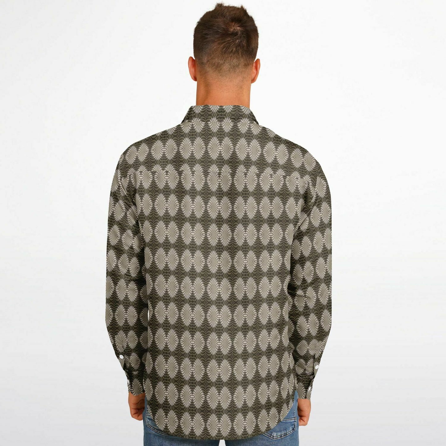 Long Sleeve Button Down Shirt - (Hypno)