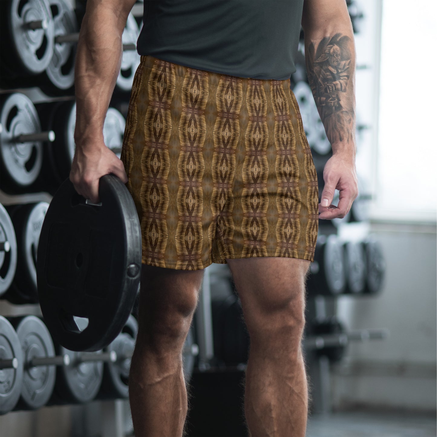 Eco-friendly Stretch Shorts (Tiki Palm)