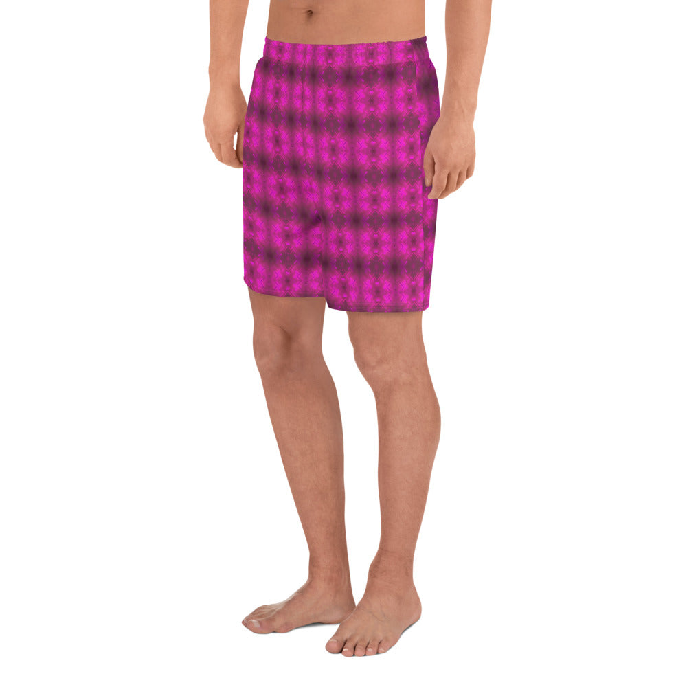 Eco-friendly Stretch Shorts (Fuchsia Parquet)