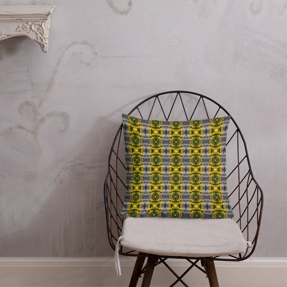 2-in-1 Premium Pillow (Burnt Orange Tiles / Lemon Snakes)