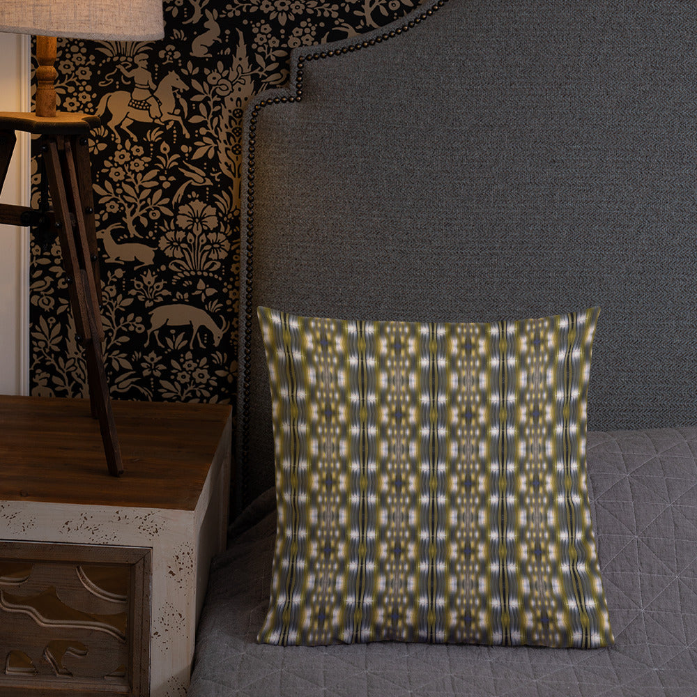 2-in-1 Premium Pillow (Black & Tan No. 3 / Yellow Accordion)