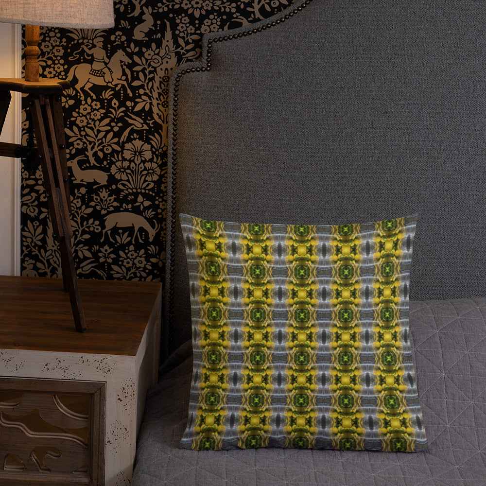 2-in-1 Premium Pillow (Burnt Orange Tiles / Lemon Snakes)