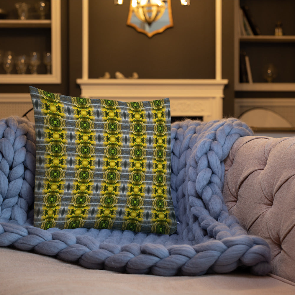 2-in-1 Premium Pillow (Burnt Orange Tiles / Lemon Snakes)