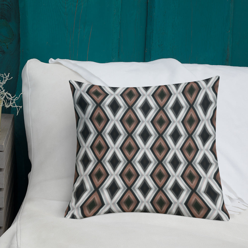 2-in-1 Premium Pillow (Copper & Lead No. 3 / Cobalt Bubble)