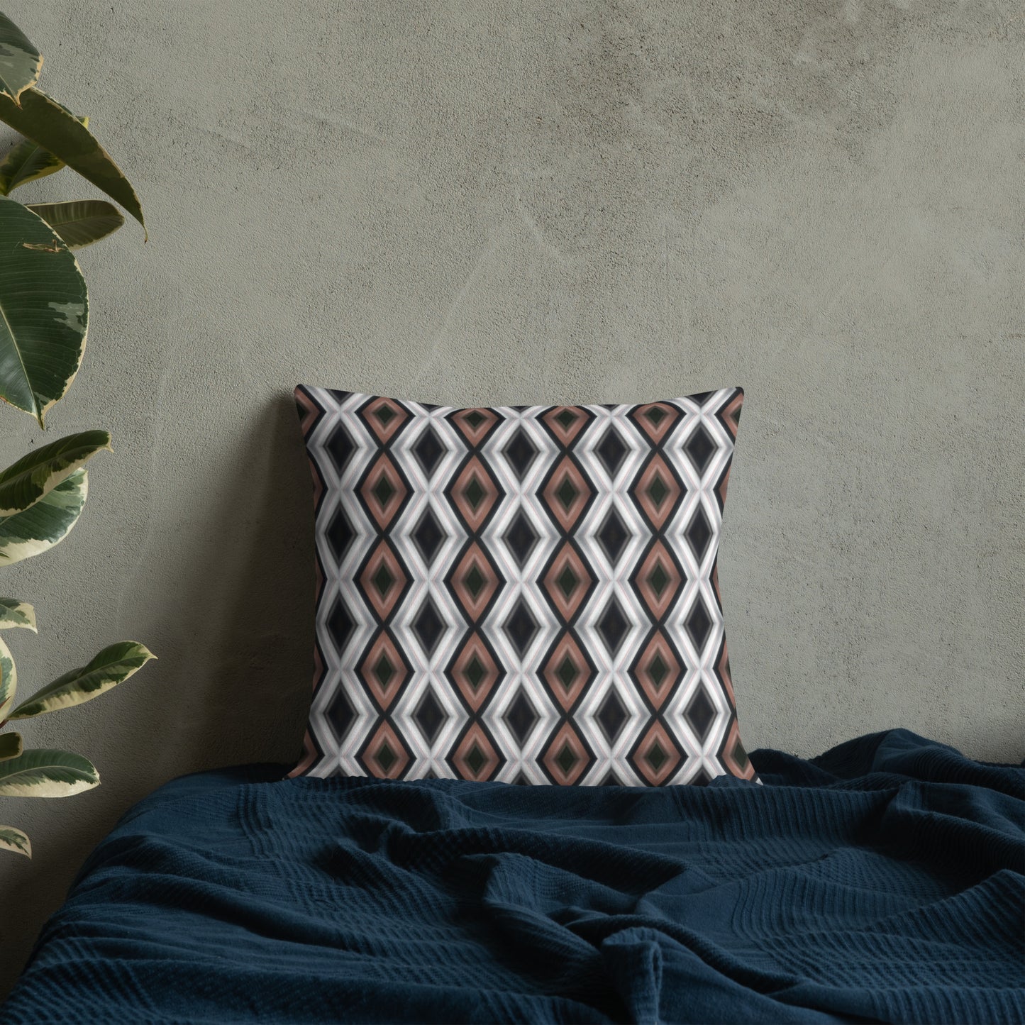 2-in-1 Premium Pillow (Copper & Lead No. 3 / Cobalt Bubble)