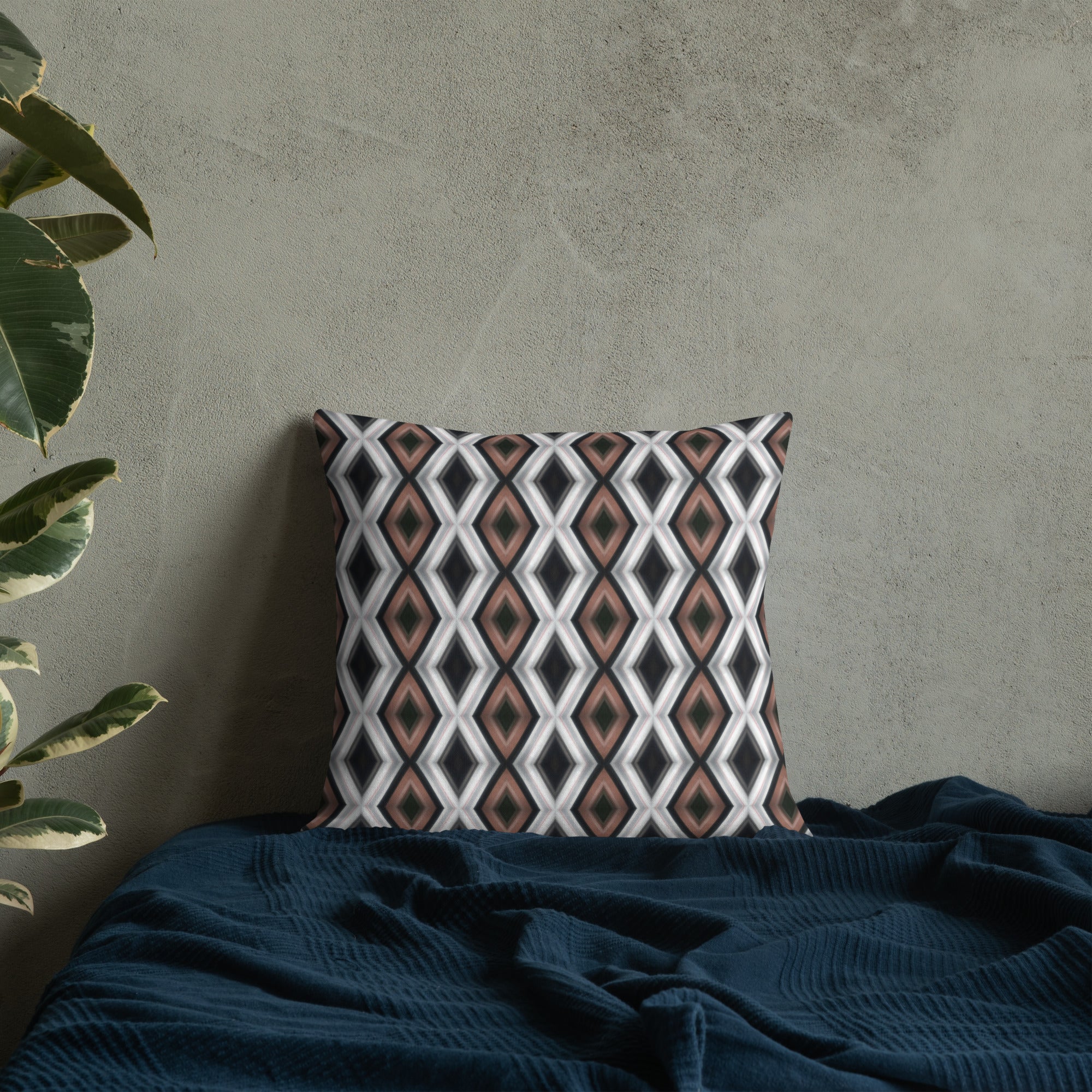 2-in-1 Premium Pillow (Copper & Lead No. 3 / Cobalt Bubble)
