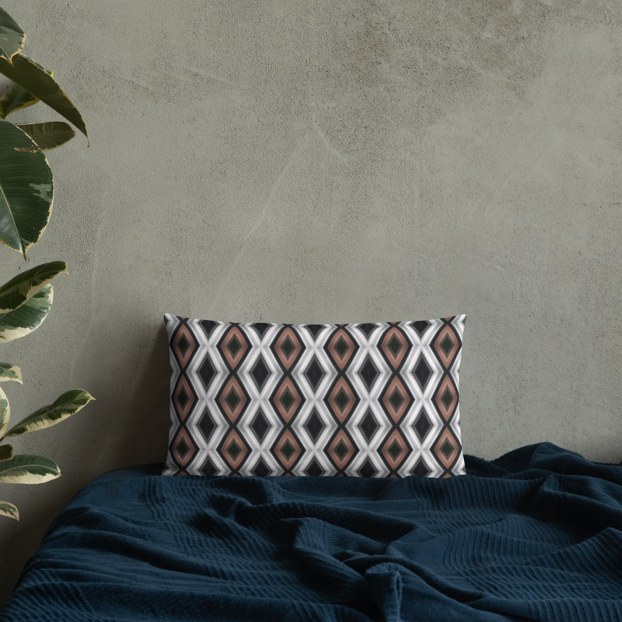 2-in-1 Premium Pillow (Copper & Lead No. 3 / Cobalt Bubble)