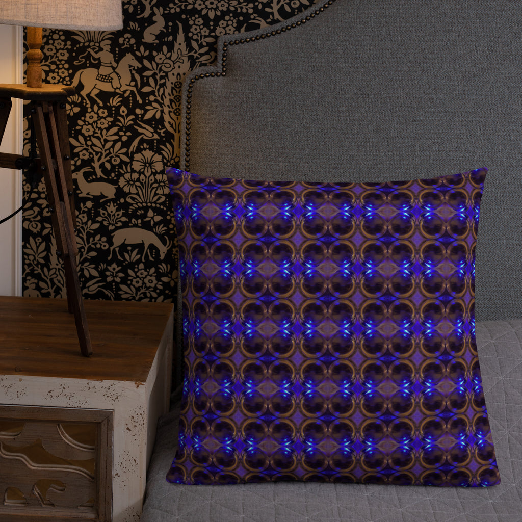2-in-1 Premium Pillow (Copper & Lead No. 3 / Cobalt Bubble)