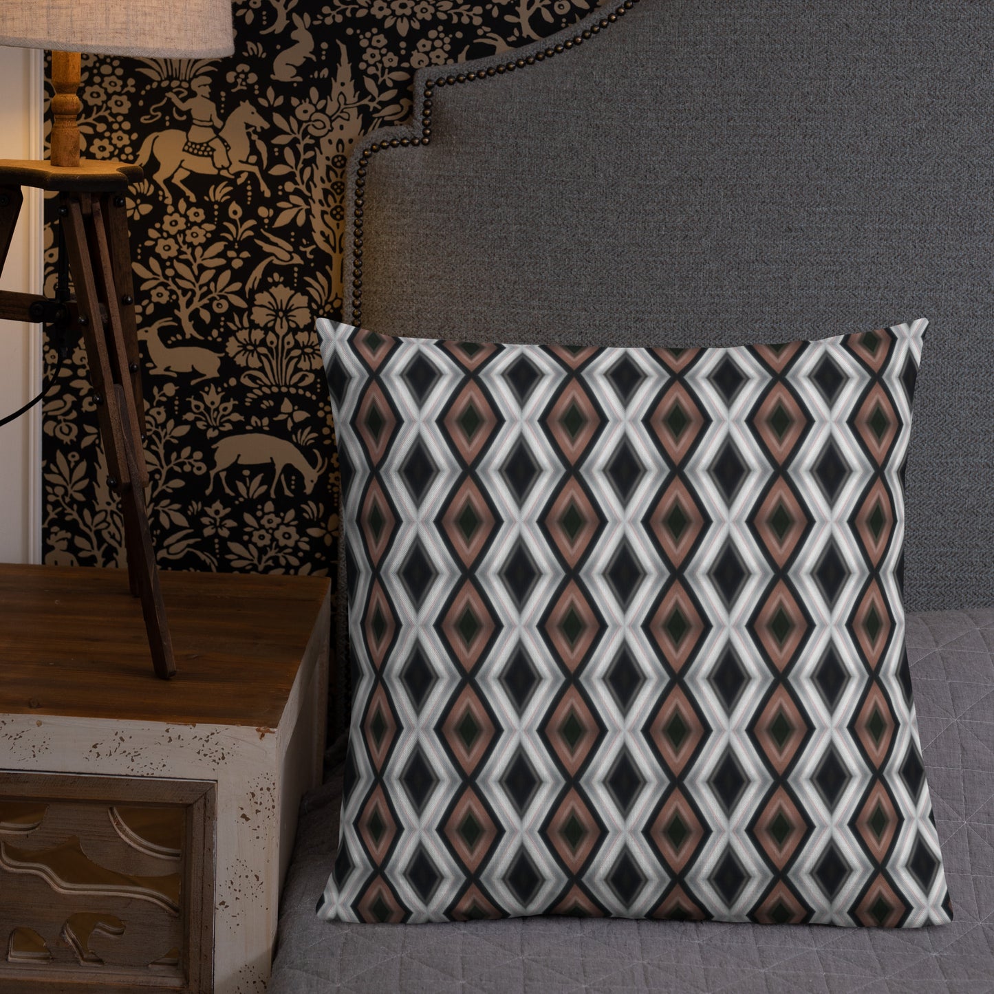 2-in-1 Premium Pillow (Copper & Lead No. 3 / Cobalt Bubble)