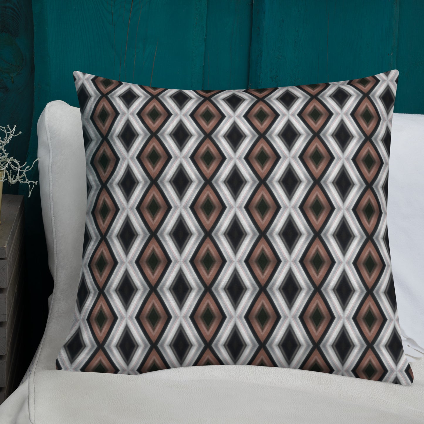 2-in-1 Premium Pillow (Copper & Lead No. 3 / Cobalt Bubble)
