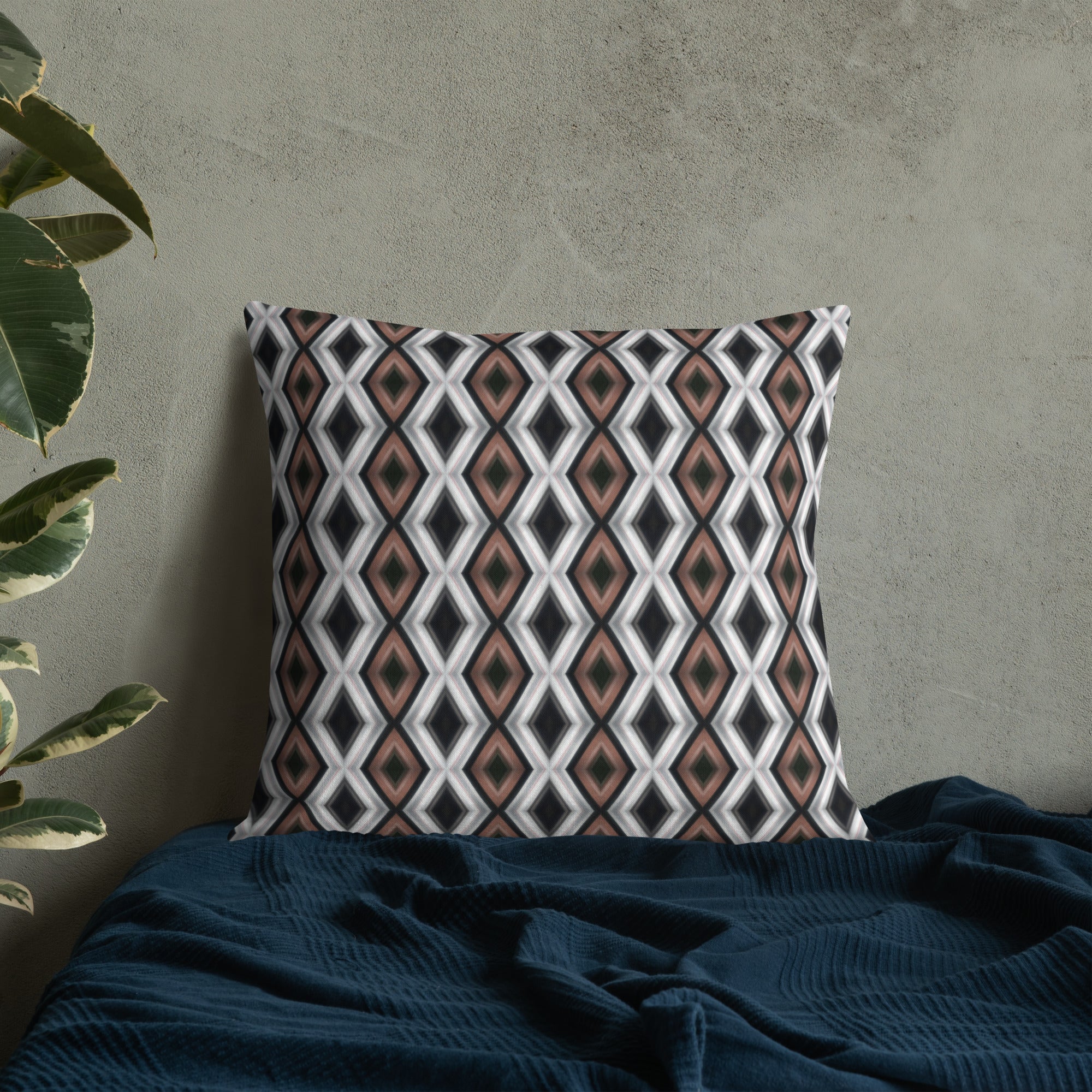 2-in-1 Premium Pillow (Copper & Lead No. 3 / Cobalt Bubble)