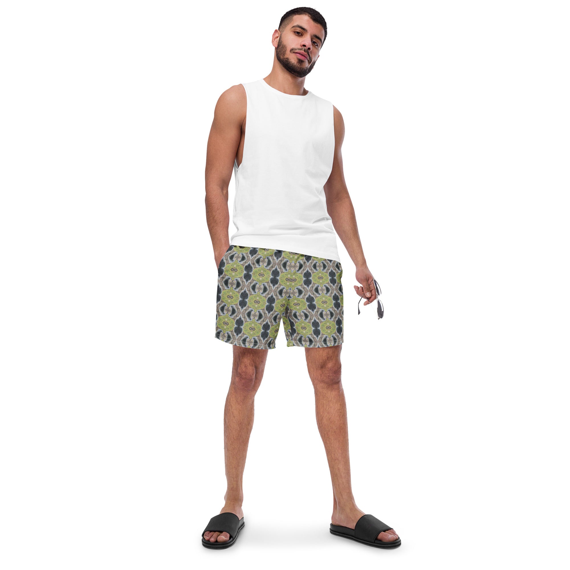 Eco-friendly Swim Trunks (Glass Block No. 3)