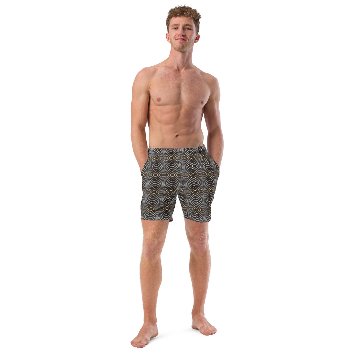 Eco-friendly Swim Trunks (Tetris)