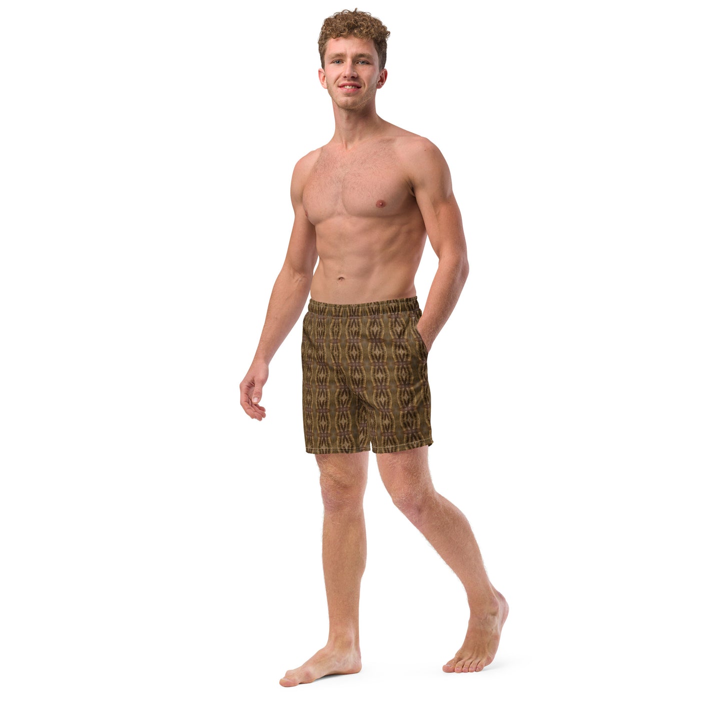 Eco-friendly Swim Trunks (Tiki Palm)